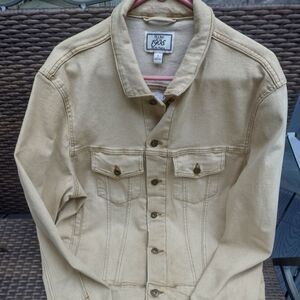 Jos A Bank Tailored Fit Men's Tan Jean Jacket